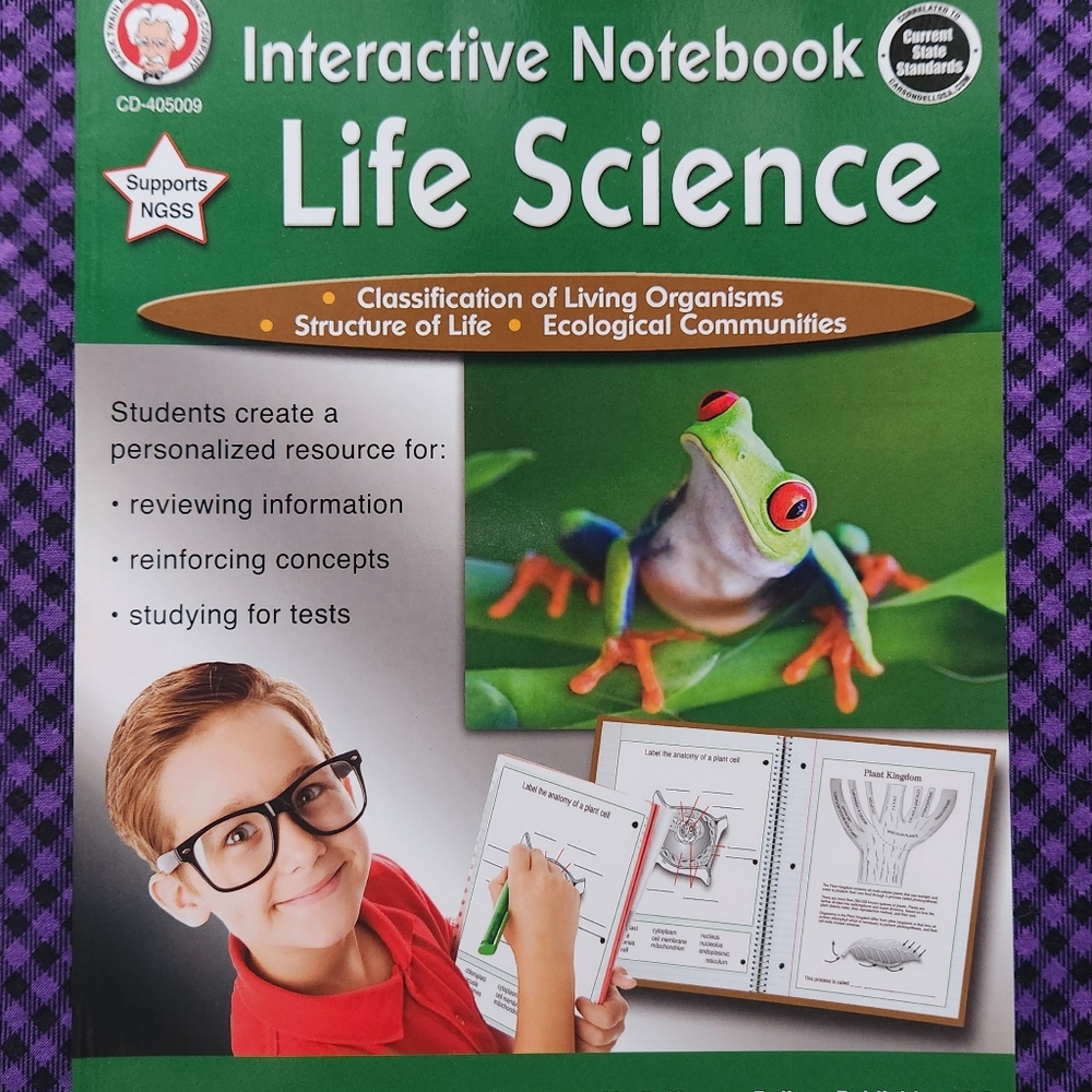 Mark Twain - Interactive Notebook: Life Science, Grades 5 - 8 Great Condition